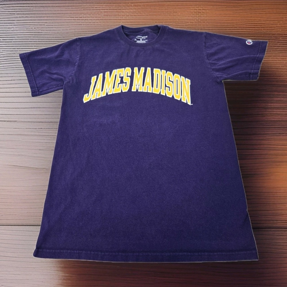 Champion James Madison University T Shirt‎ Mens S Purple Graphic Print